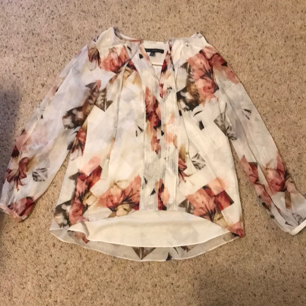 White House Black Market long sleeve dress shirt size 0